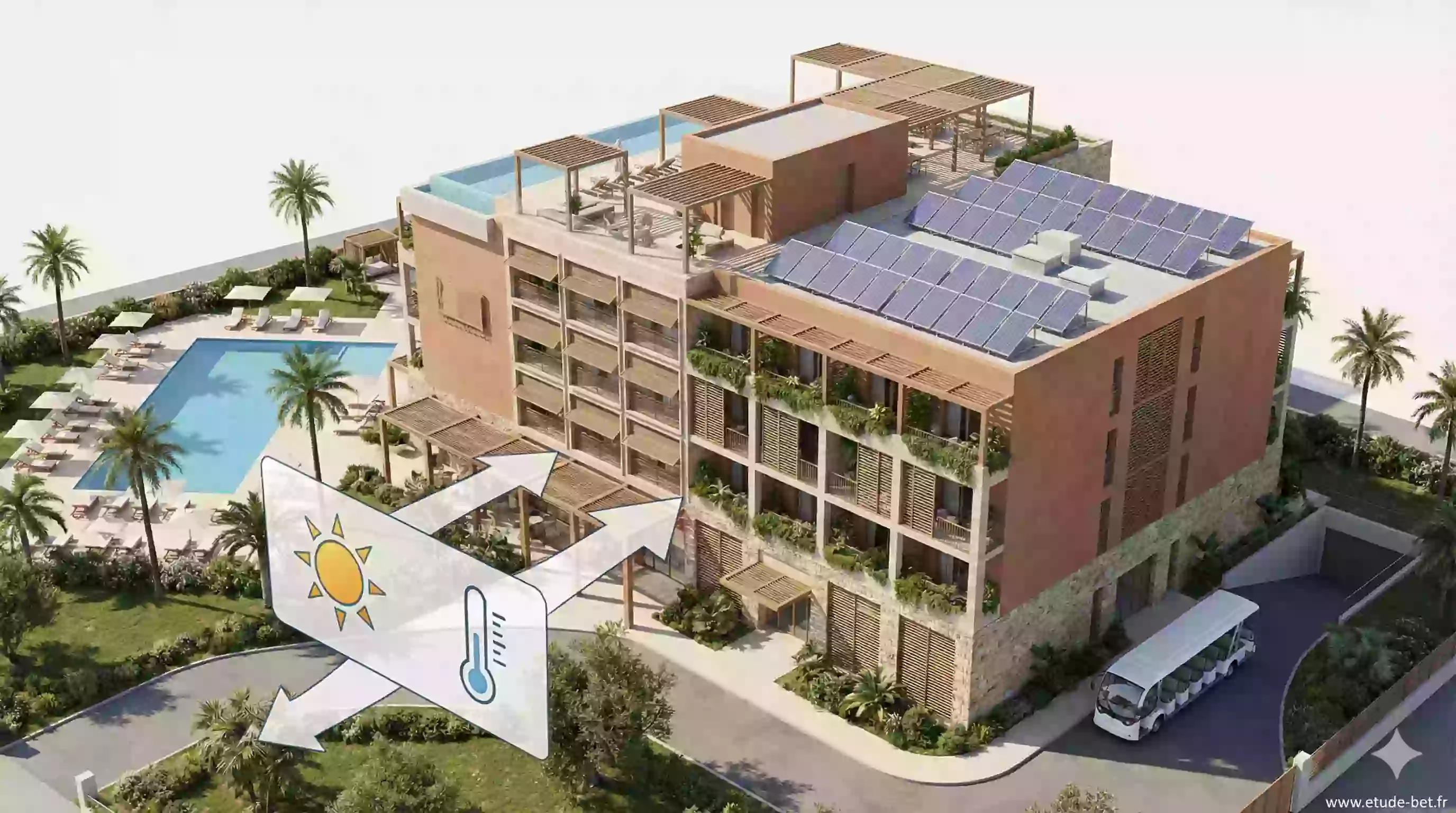 Exemple de projet hôtelier soumis à la re2020