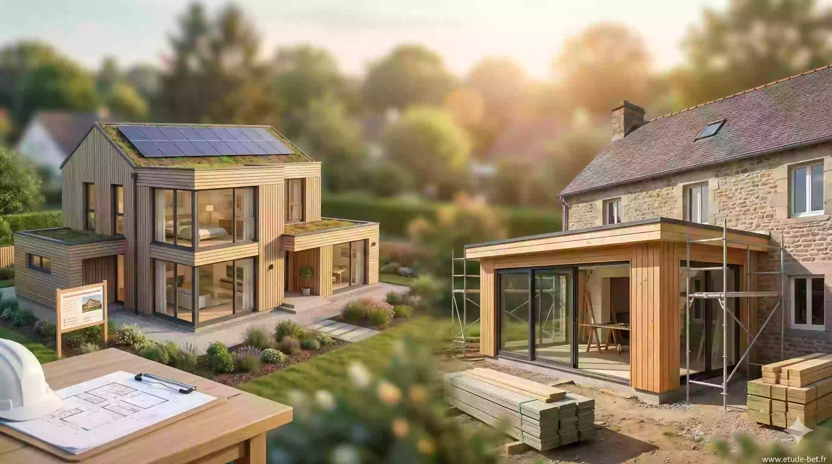 Exemples d'application de la re2020 selon le type de projet et la date de dépôt