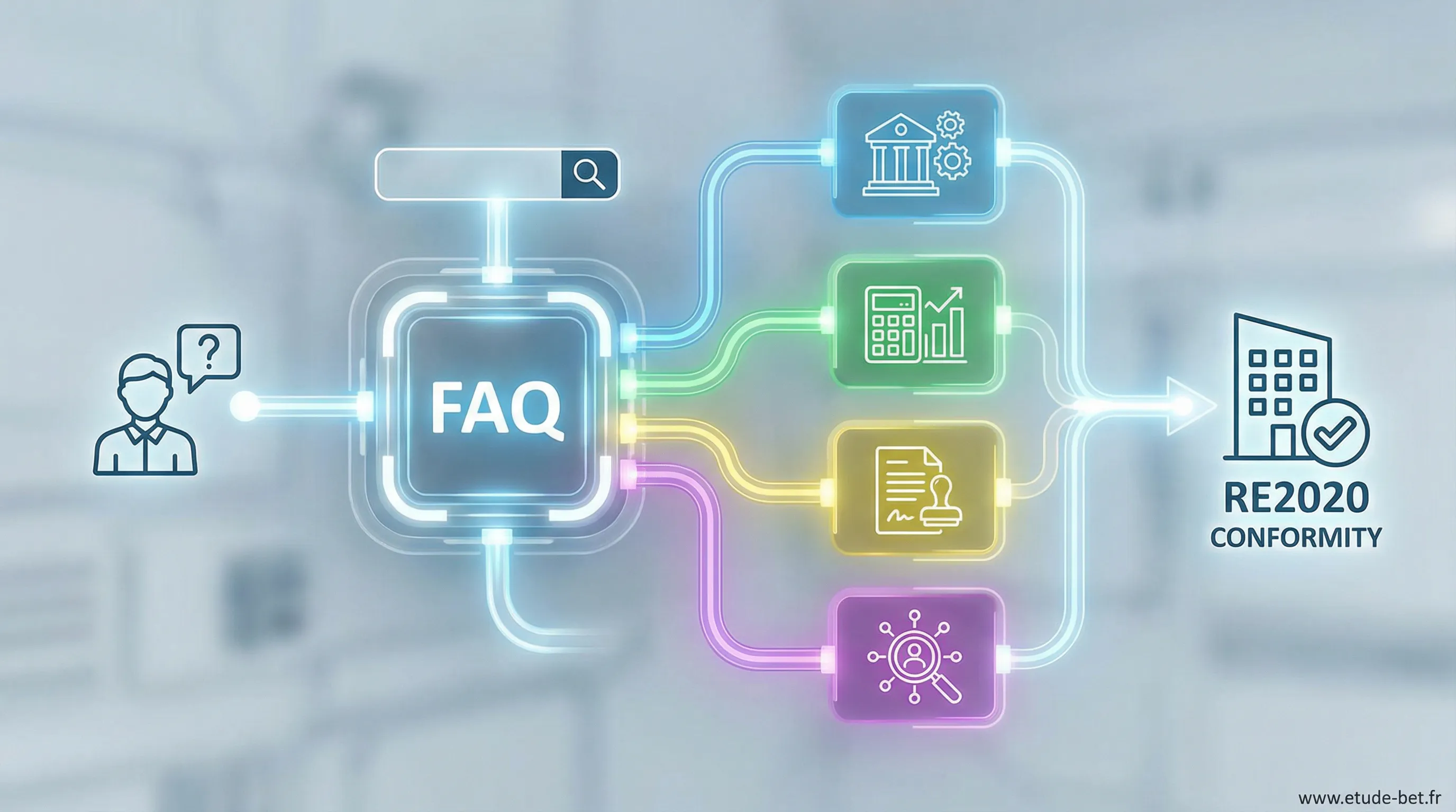 Interface de la FAQ du site rt-re-batiment