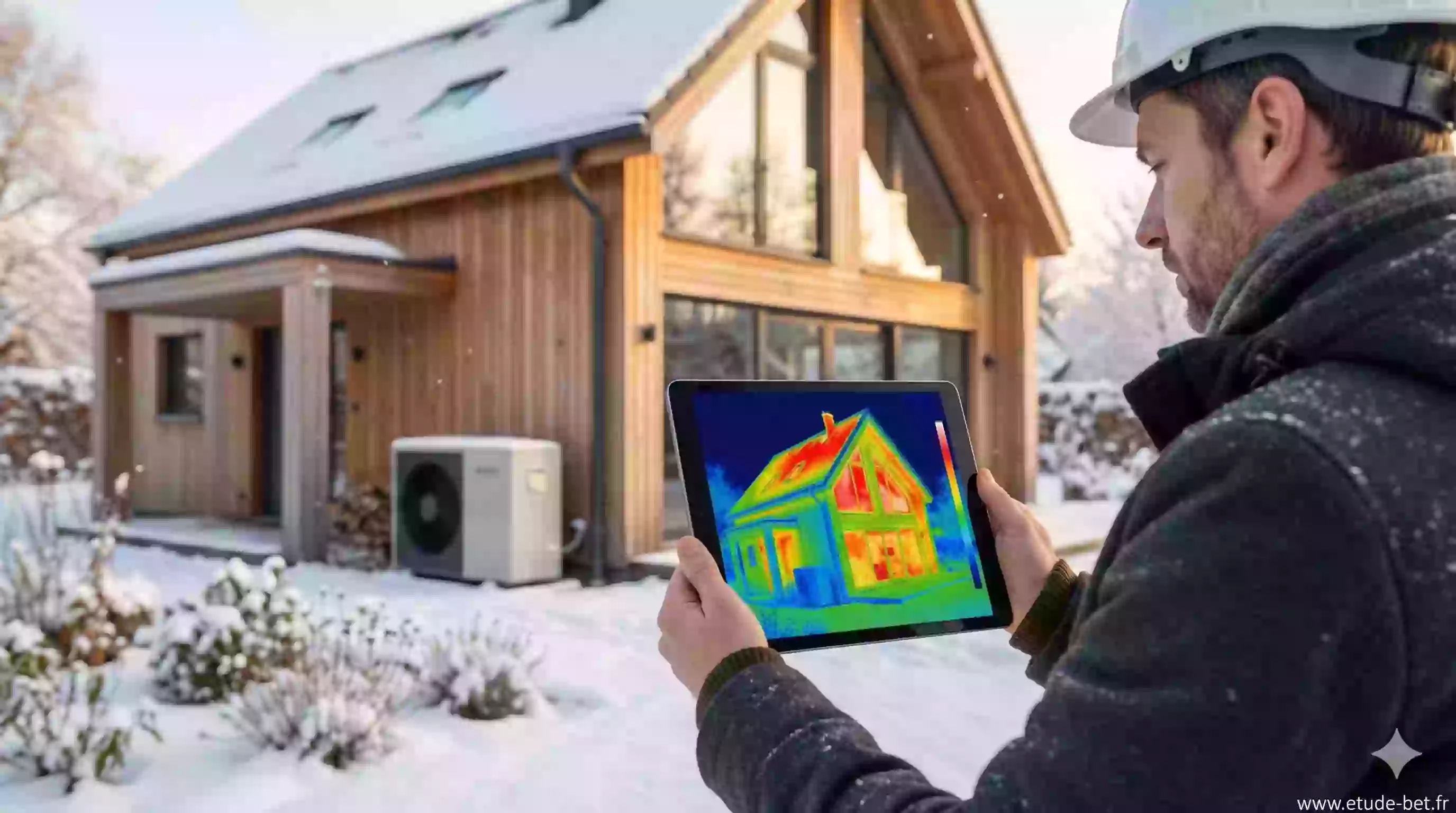 Schéma de calcul des déperditions thermiques d'un bâtiment