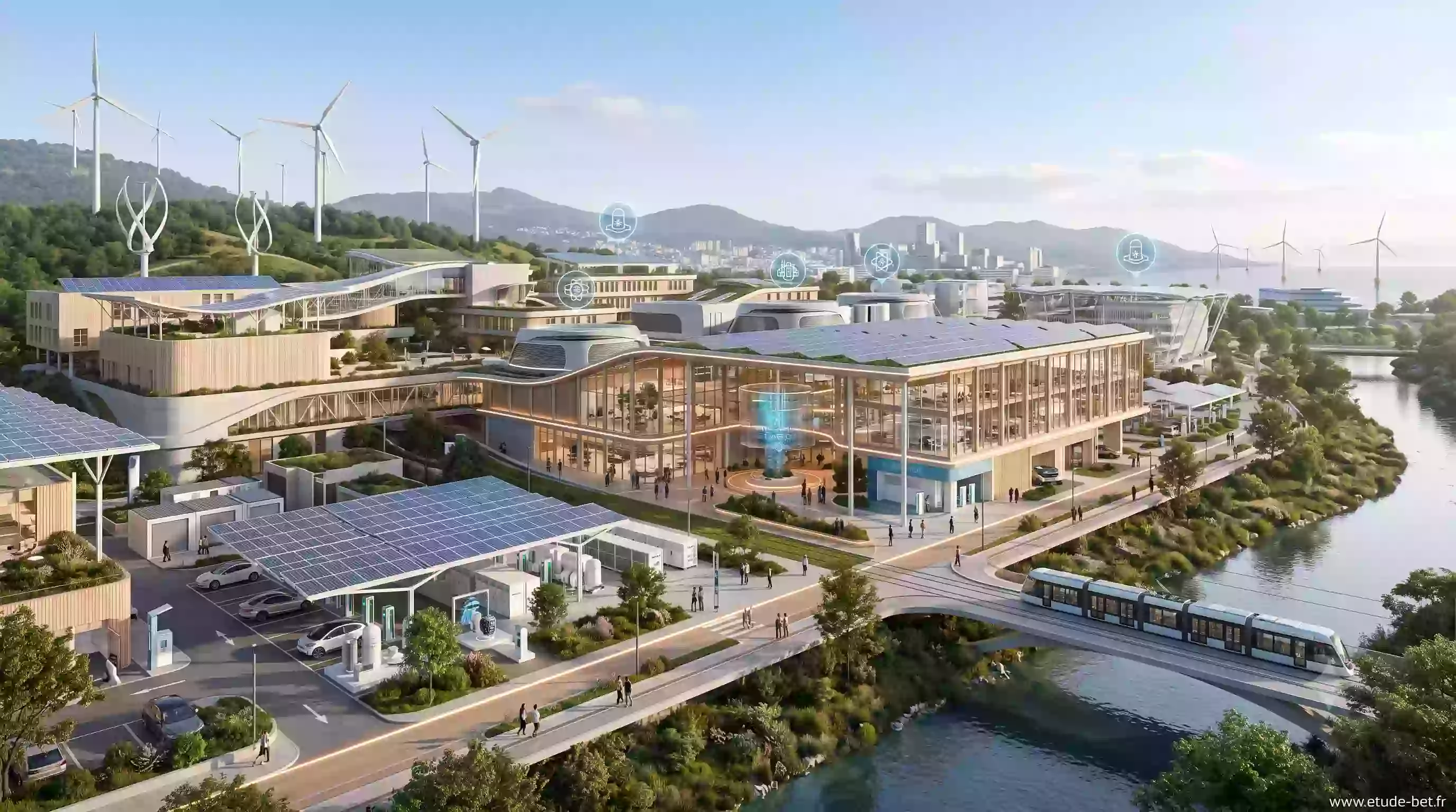Graphique de l'intensité carbone de l'électricité française, l'une des plus basses au monde
