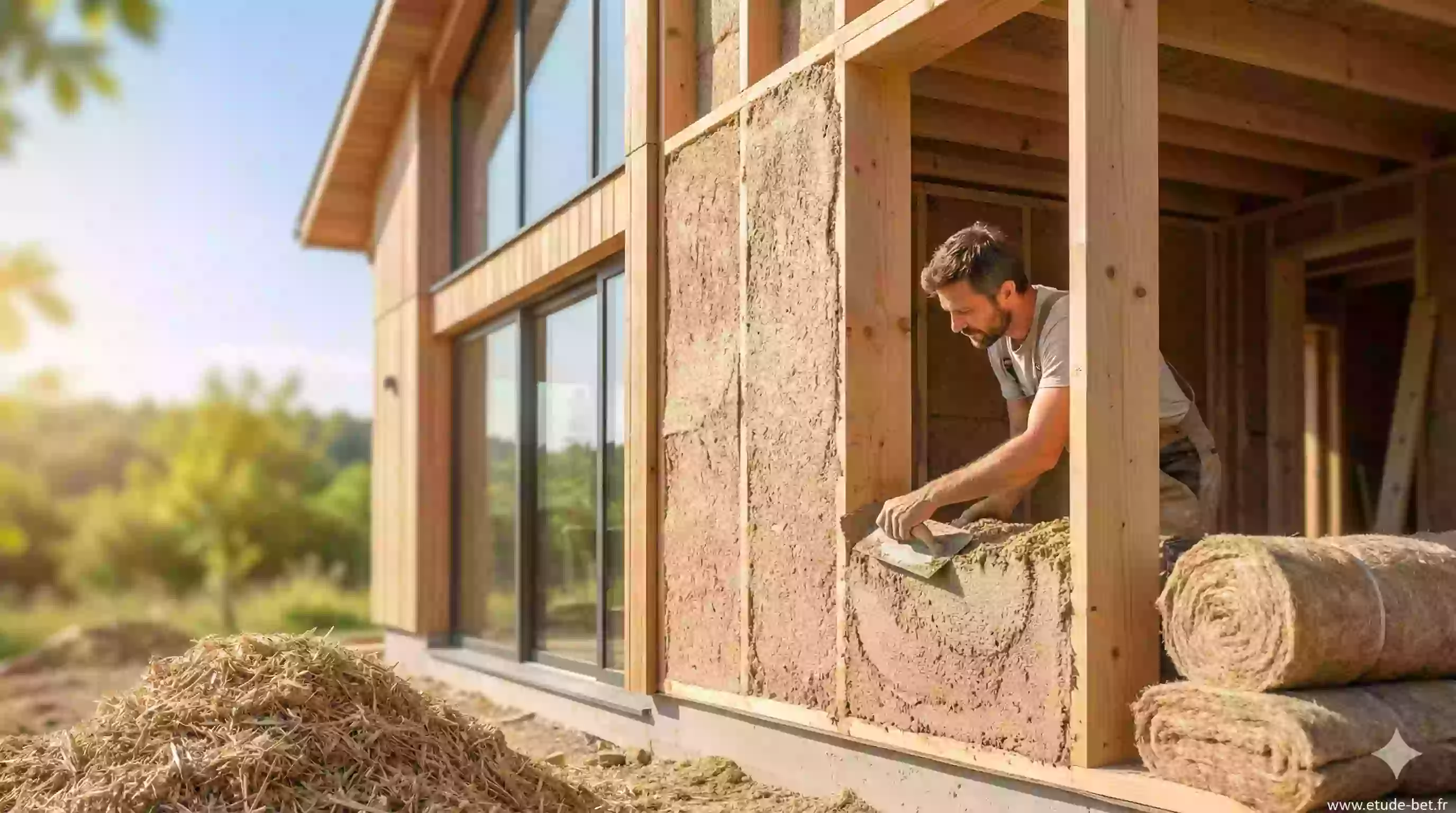 Isolation en béton de chanvre conforme RE2020