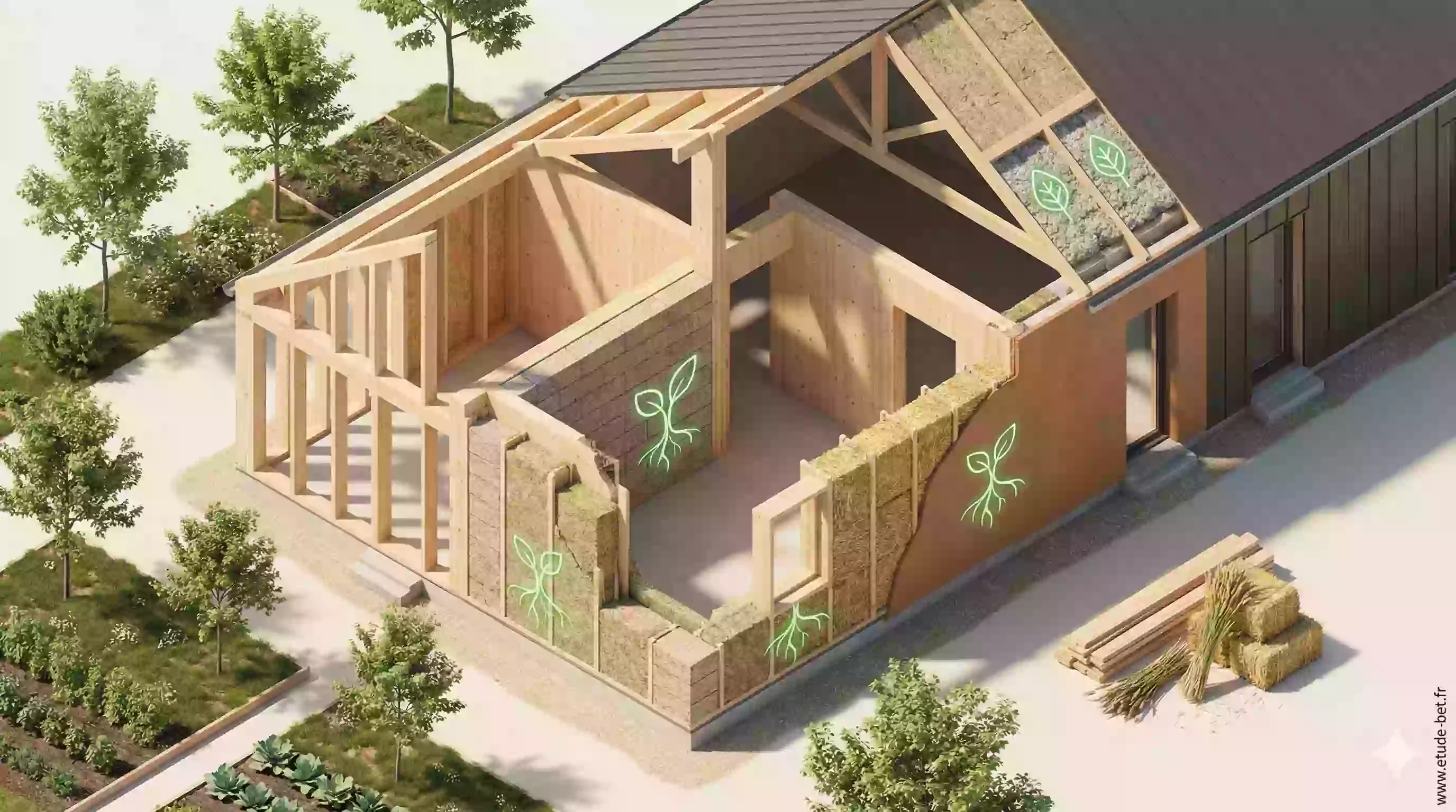 Matériaux biosourcés pour la construction durable