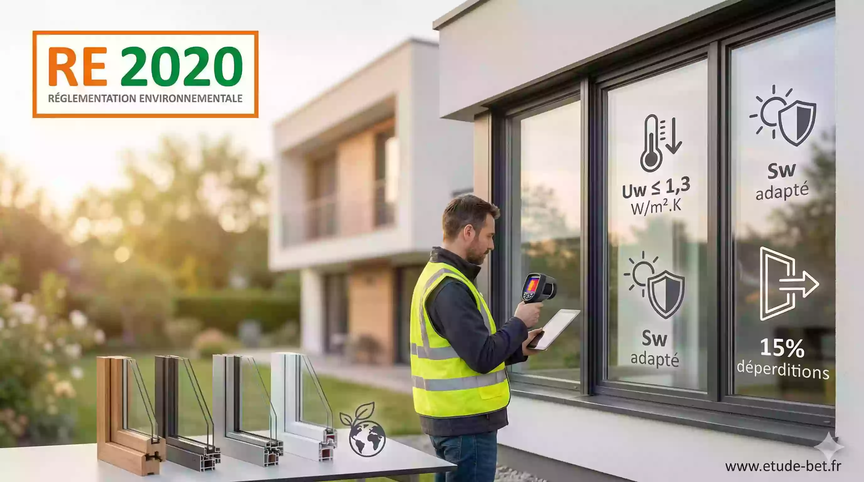 Fenêtres performantes conformes à la re2020