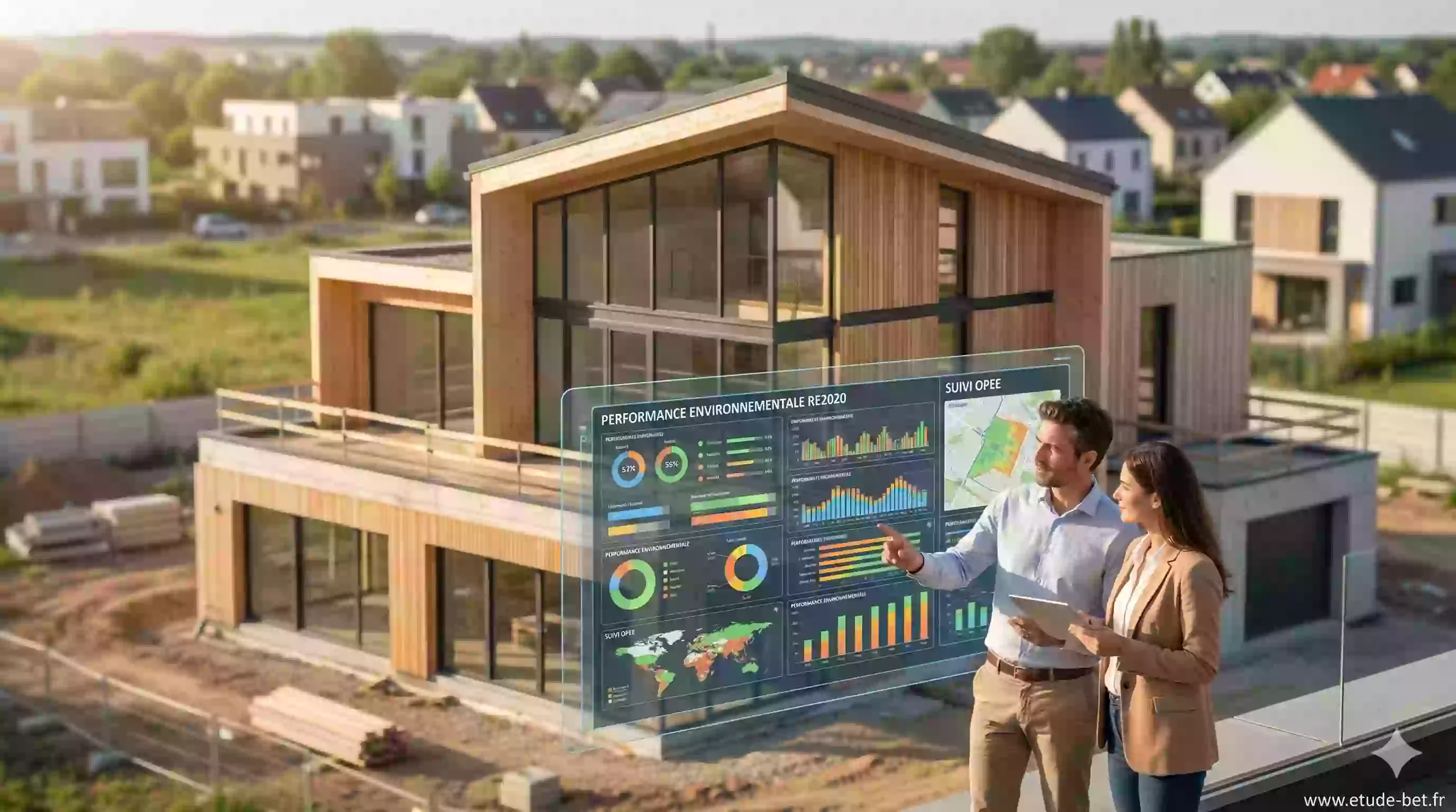 Exemple de tableau de bord OPEE pour les maisons individuelles re2020