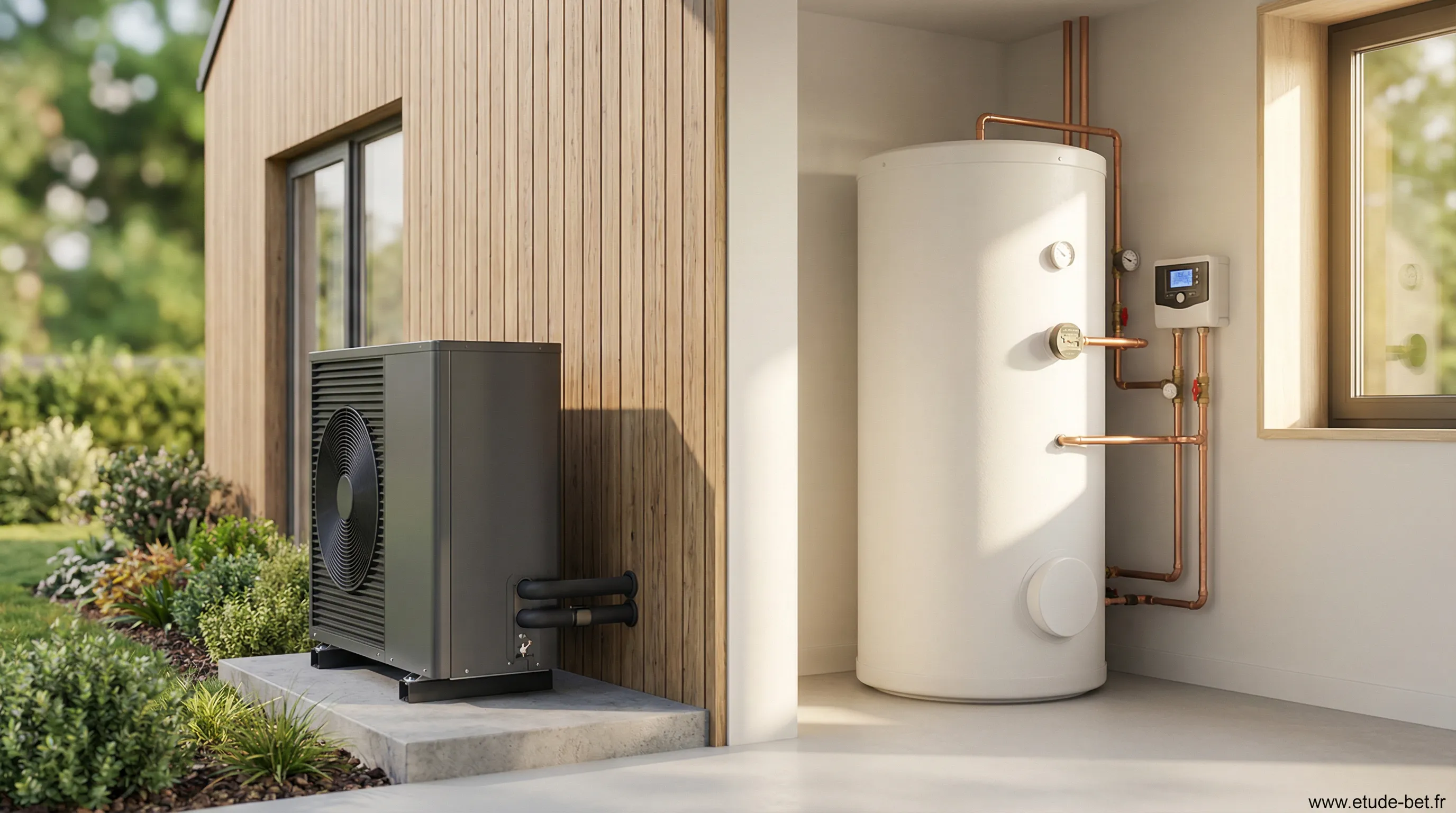 Installation d'une pompe à chaleur air/eau