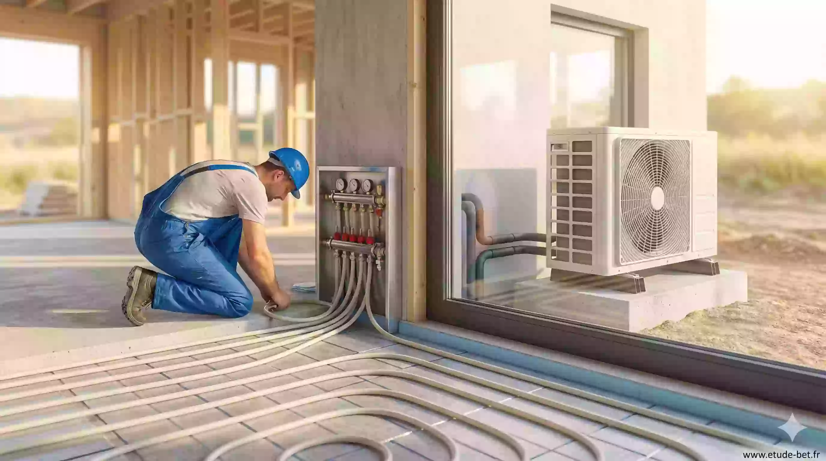 Installation d'une PAC avec plancher chauffant