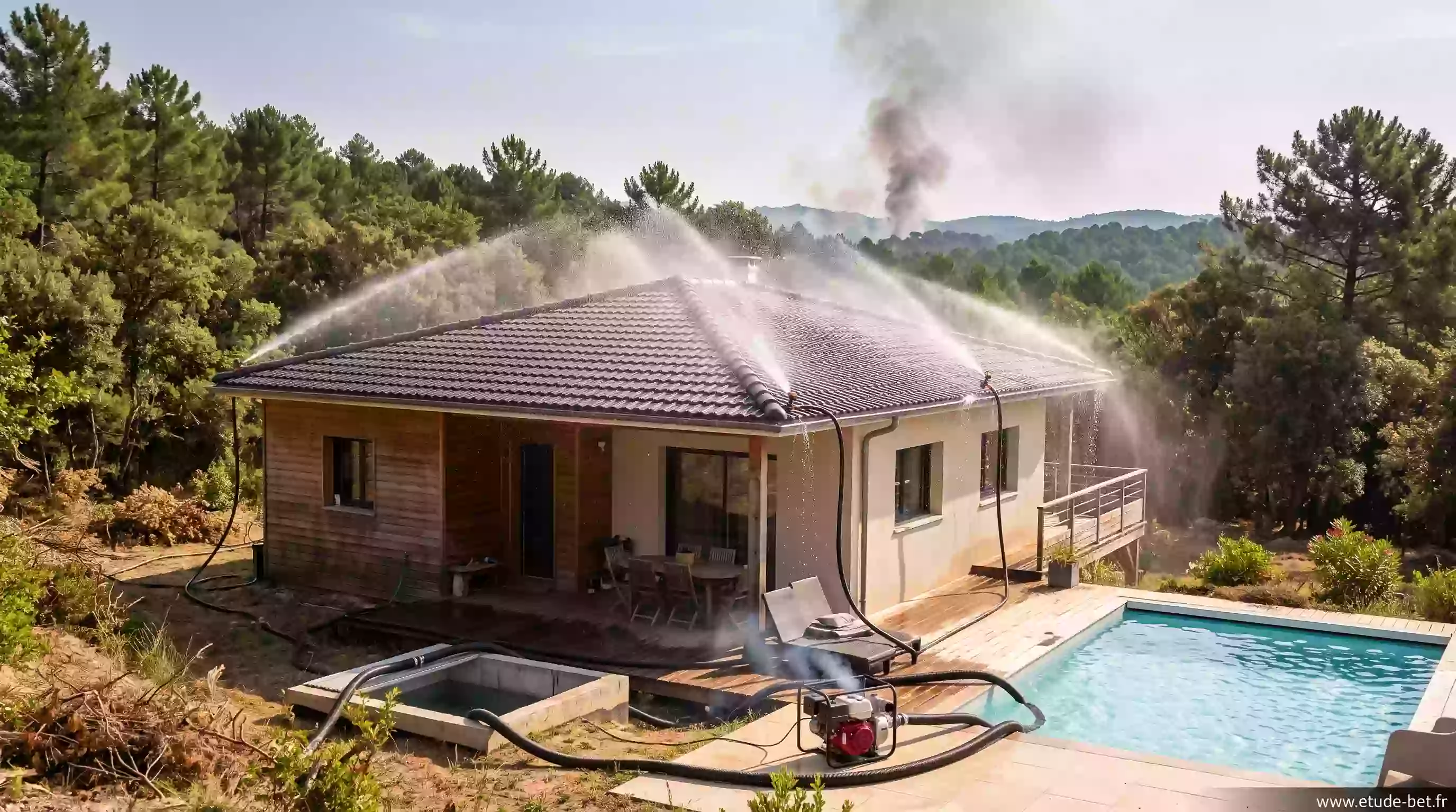 Protéger activement sa maison des feux de forêt