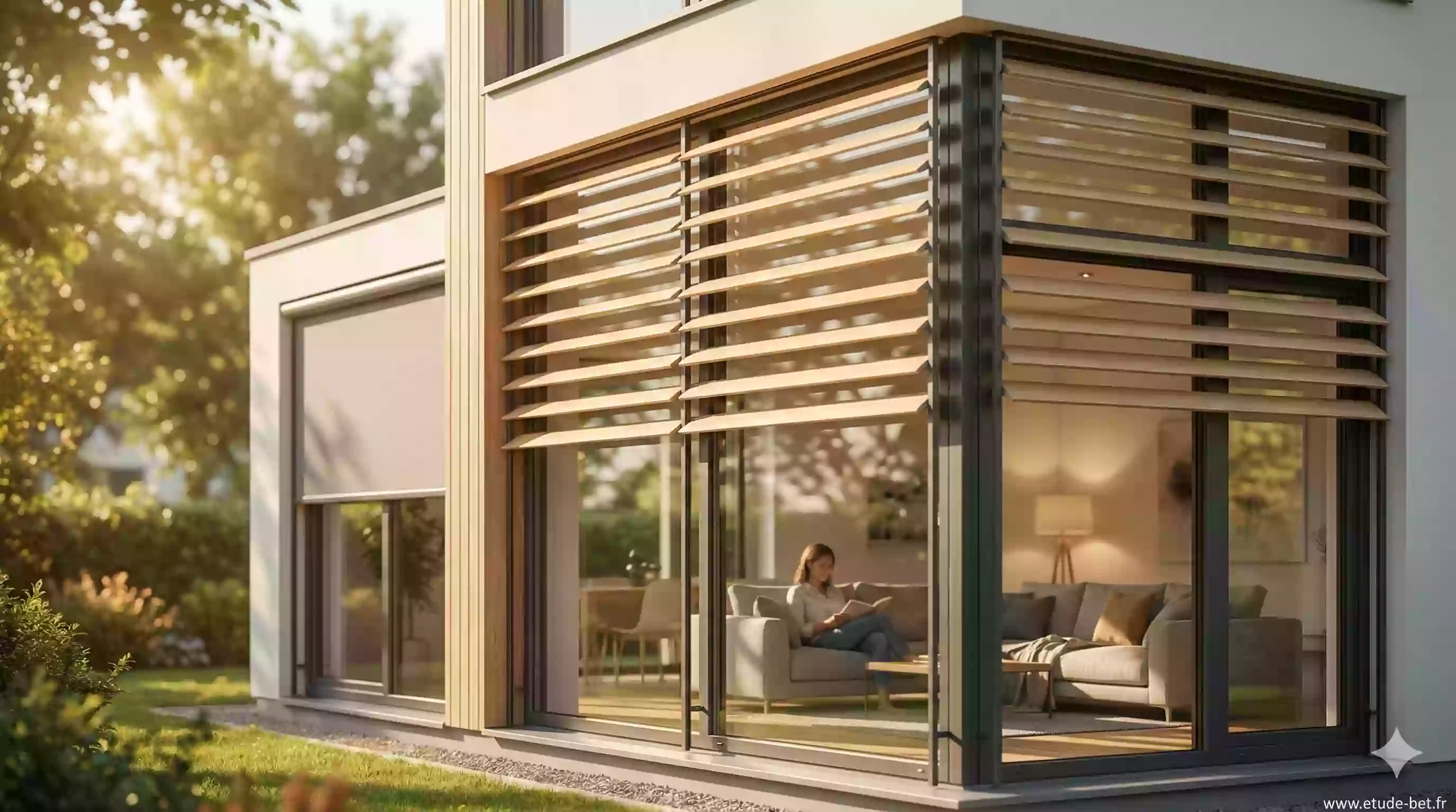 Protections solaires pour fenêtres : volets, stores et brise-soleil