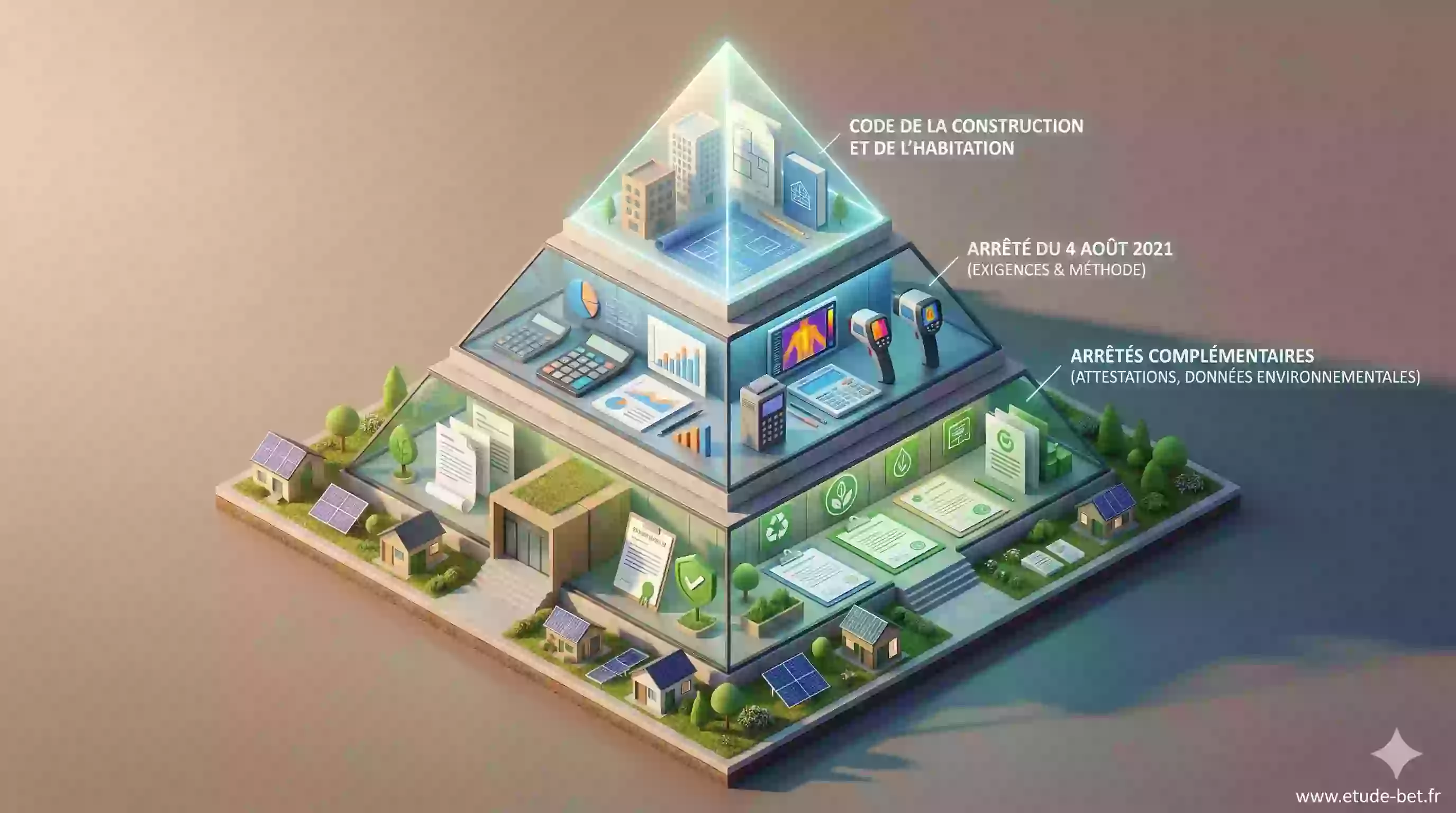 Pyramide des textes réglementaires re2020