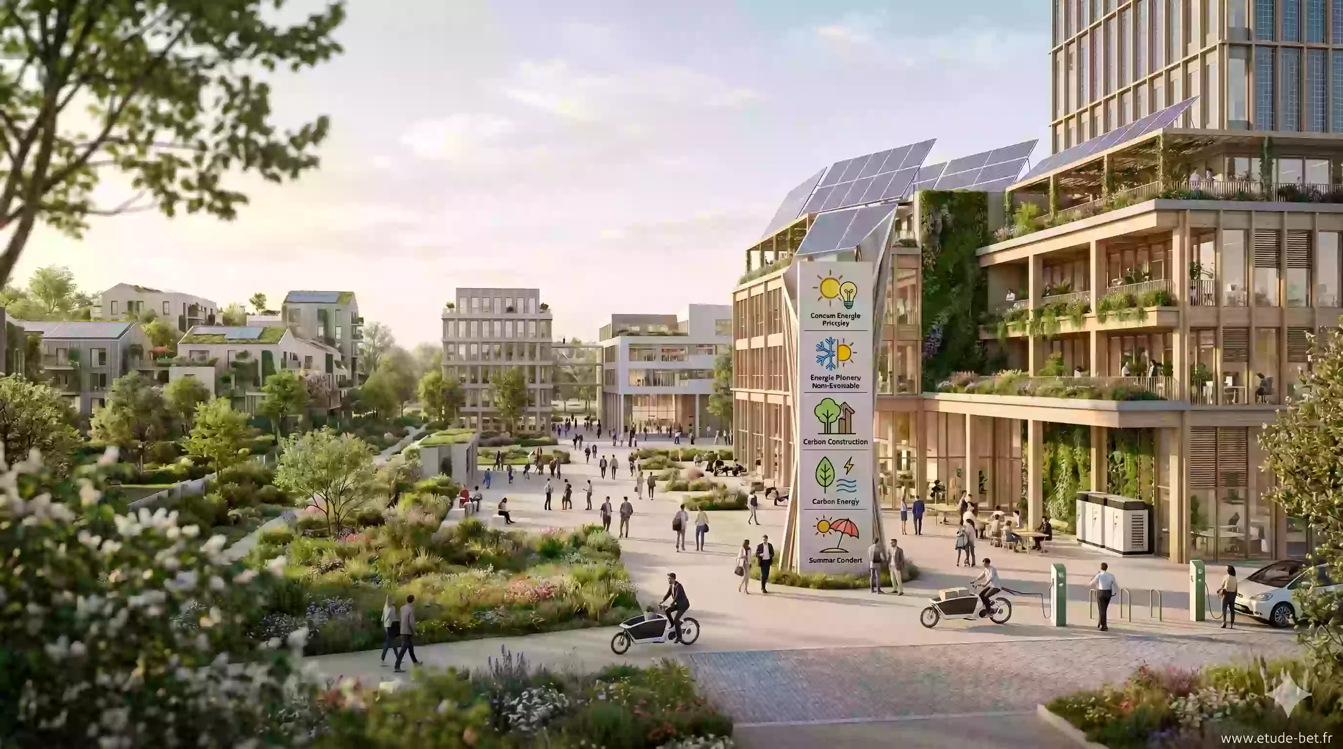 Calendrier de l'extension de la re2020 au tertiaire 2022 à 2026