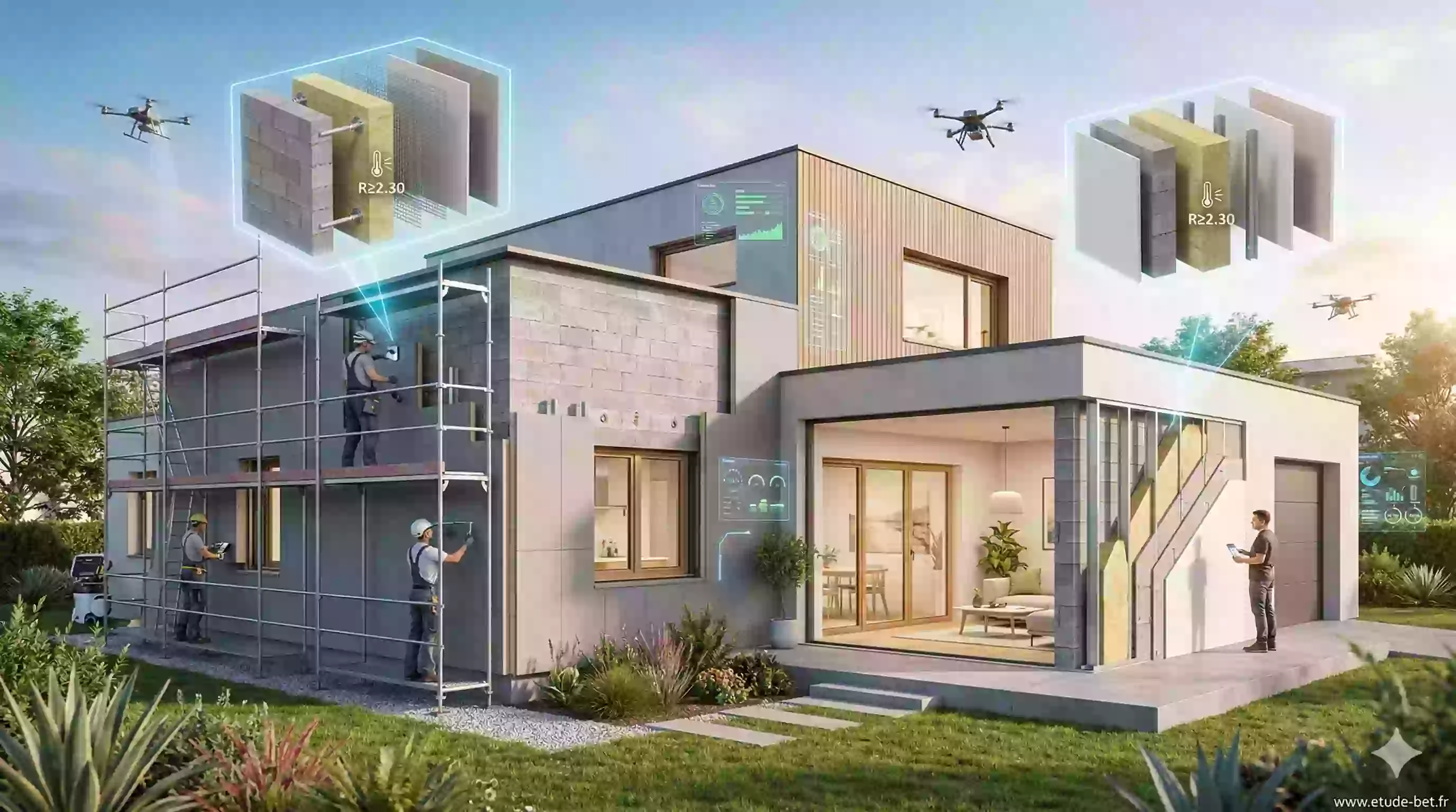 Rénovation thermique maison individuelle rt existant élément par élément fenêtres isolation