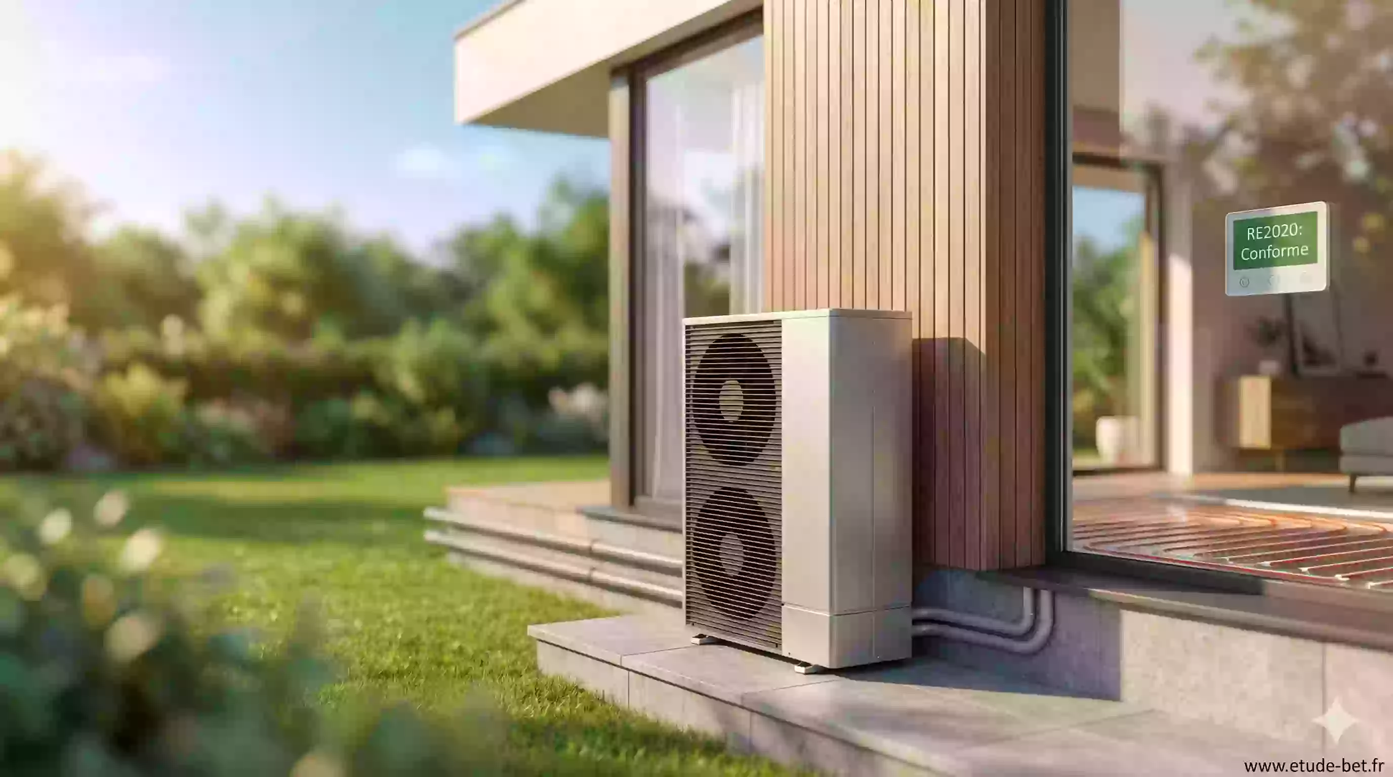 Schéma de fonctionnement d'une pompe à chaleur air/eau