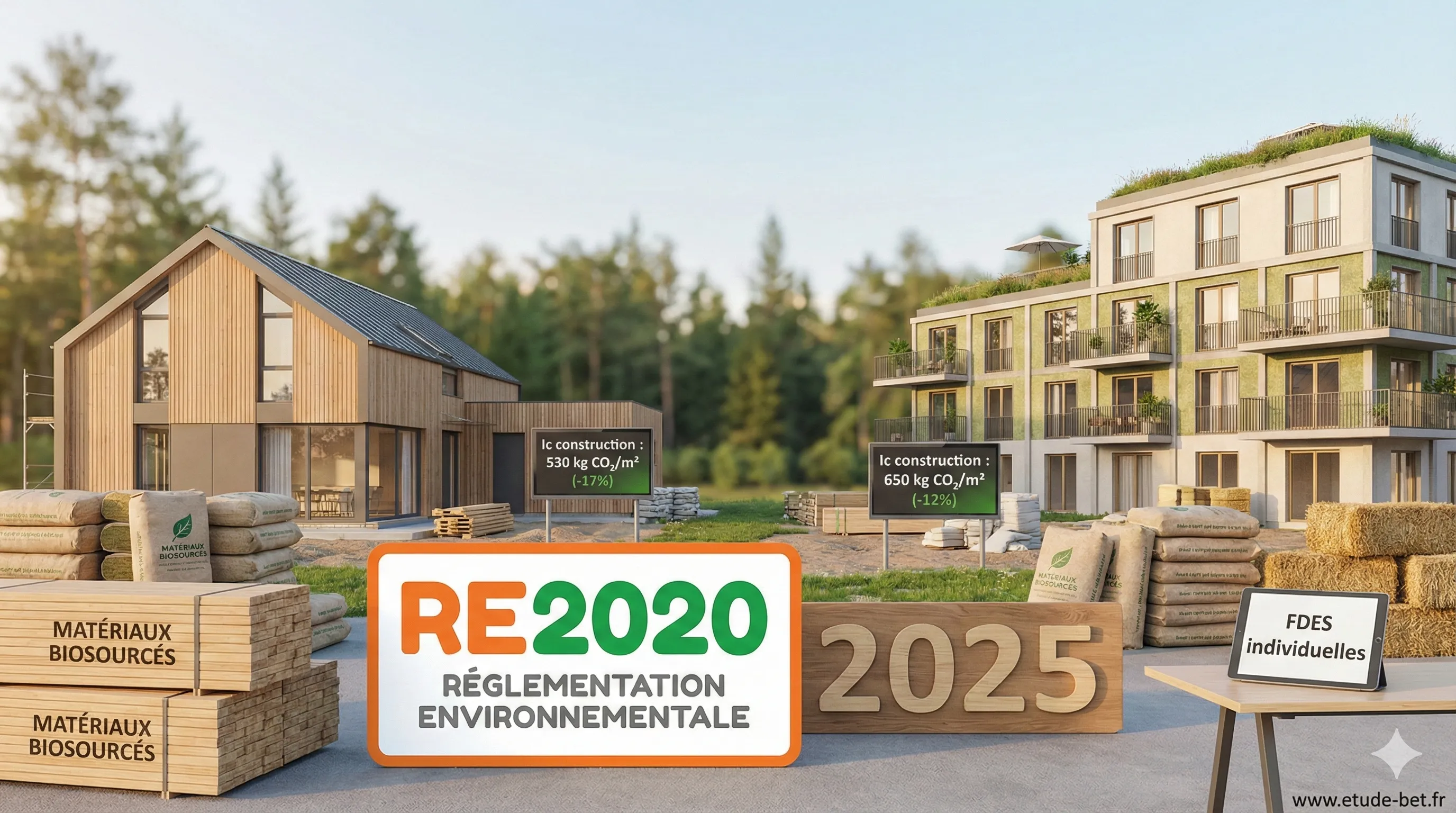 Les nouveaux seuils carbone 2025 de la re2020