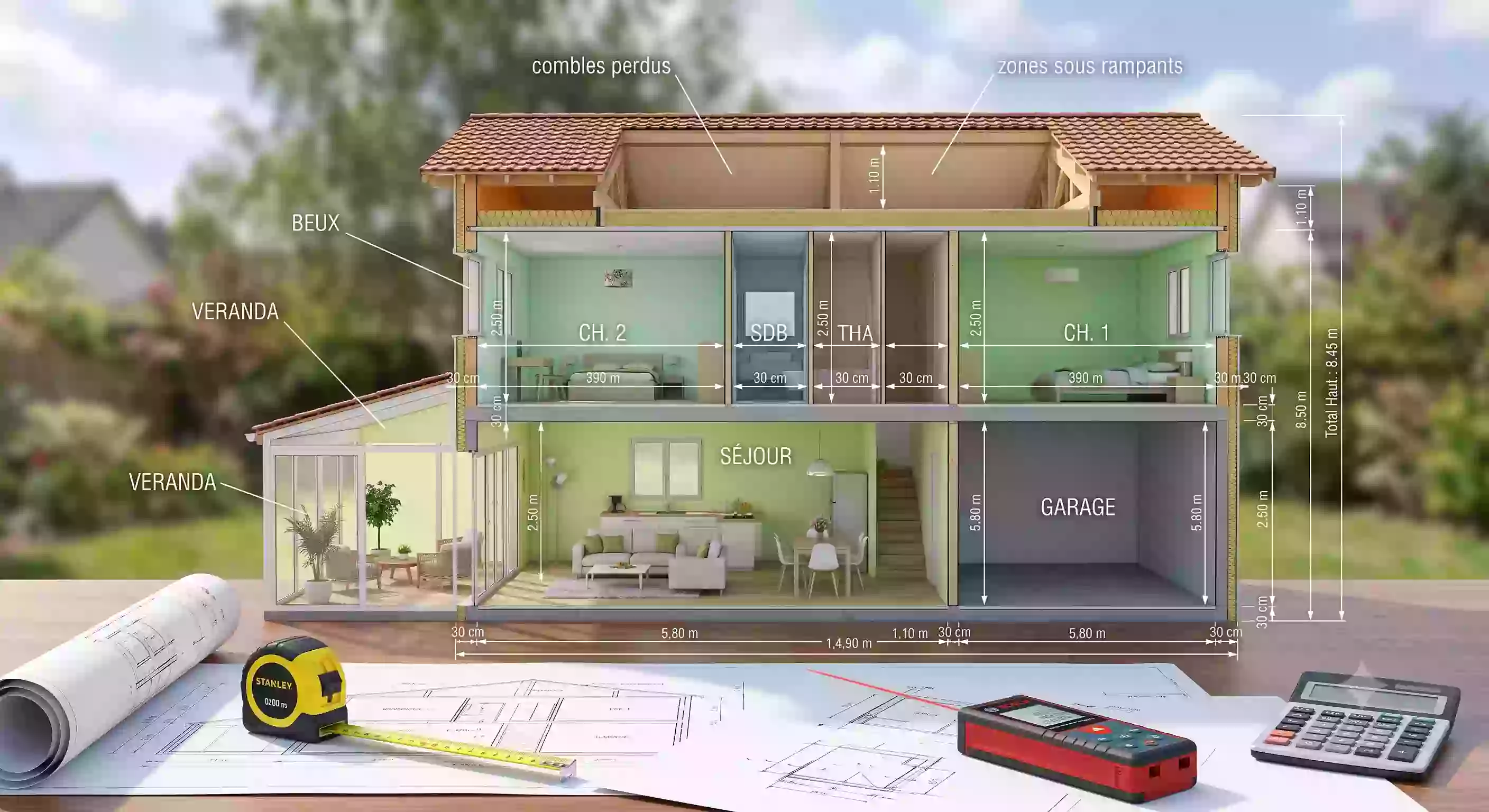 Surface de plancher, habitable, Carrez, Sref : le guide