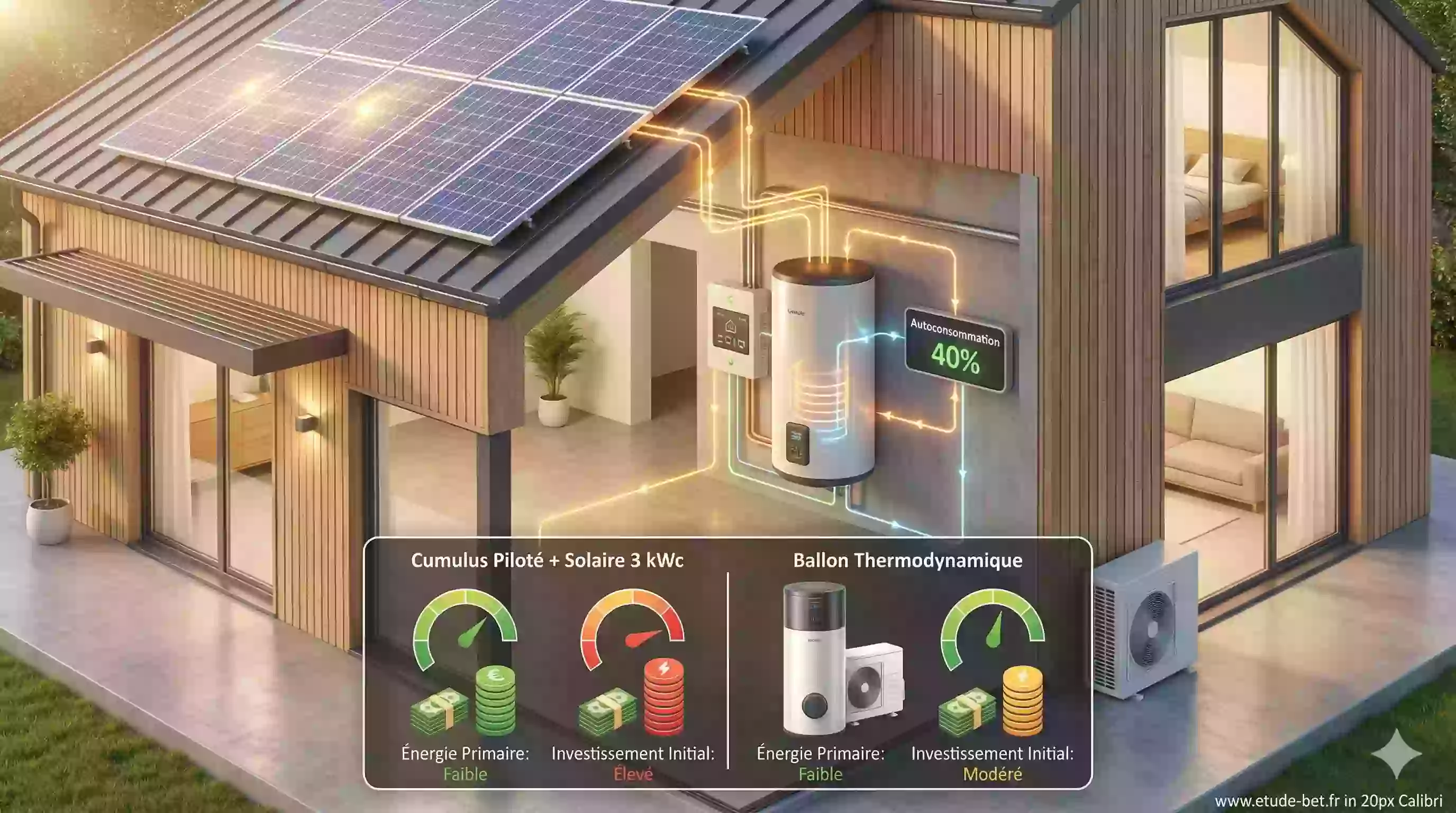 Tableau comparatif des solutions ECS en re2020